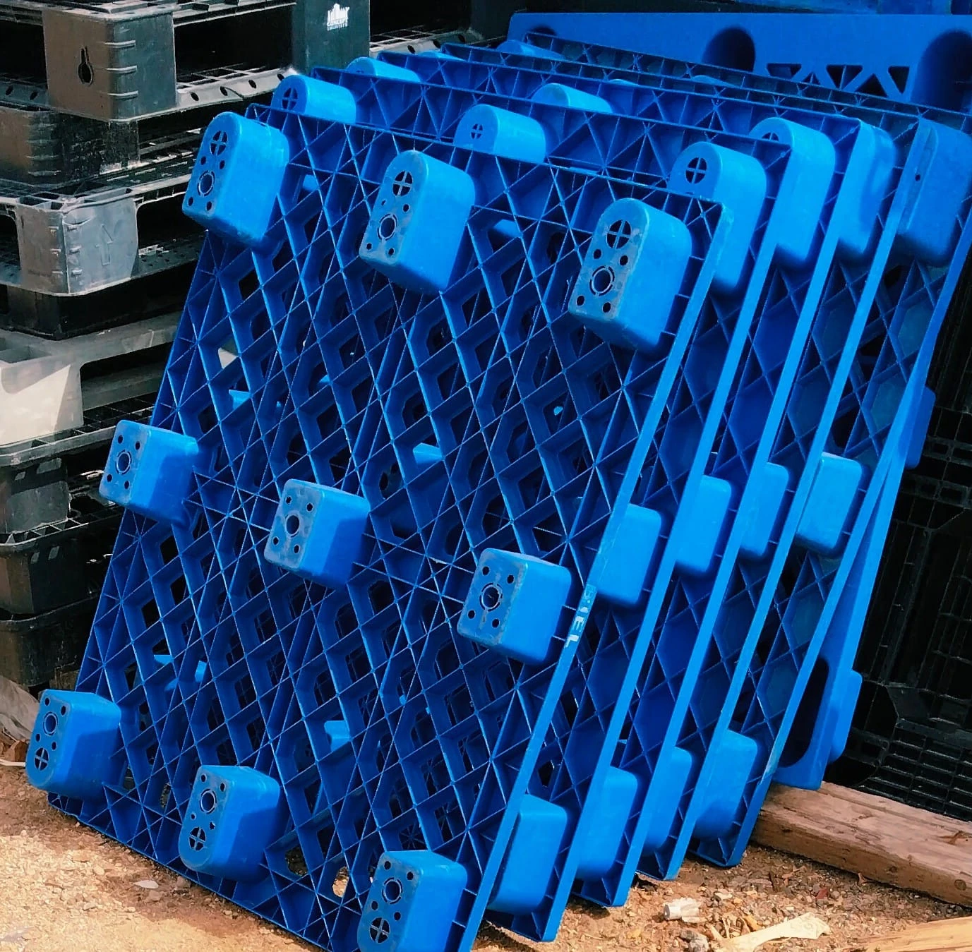 Blue Plastic Logistics Pallet - View 1